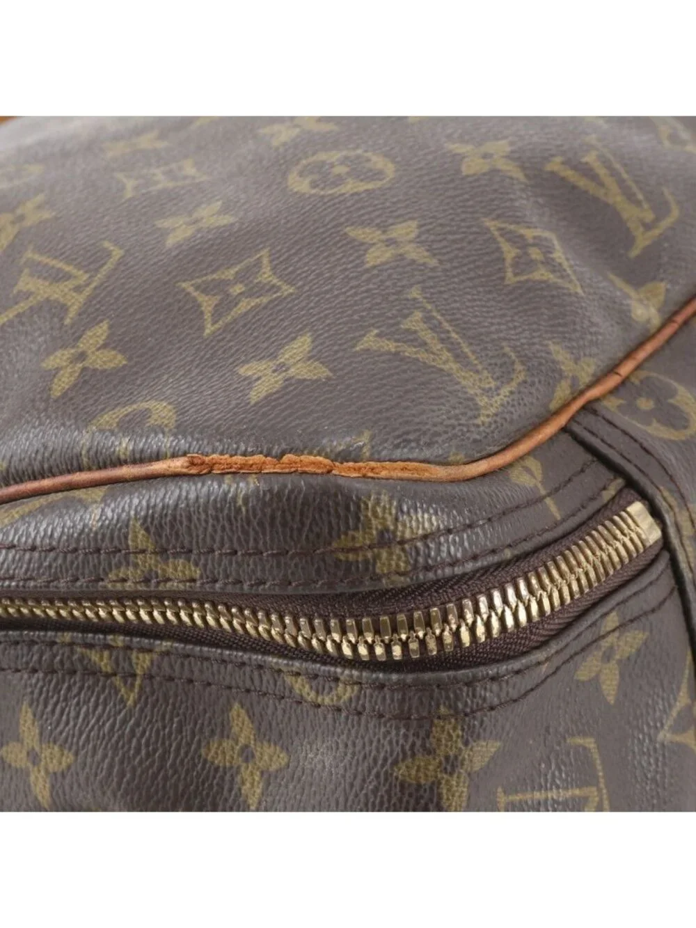 Louis Vuitton Monogram Alize de Poche Leather Boston Bag Tote